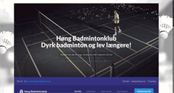 Desktop Screenshot of hoeng-badminton.dk