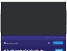 Tablet Screenshot of hoeng-badminton.dk